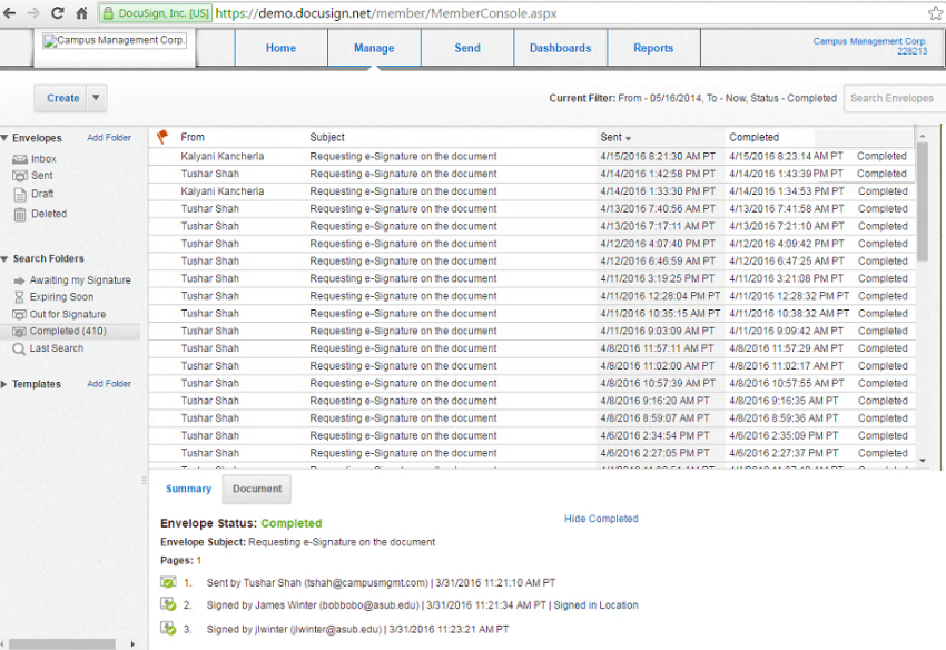 Docusign log in